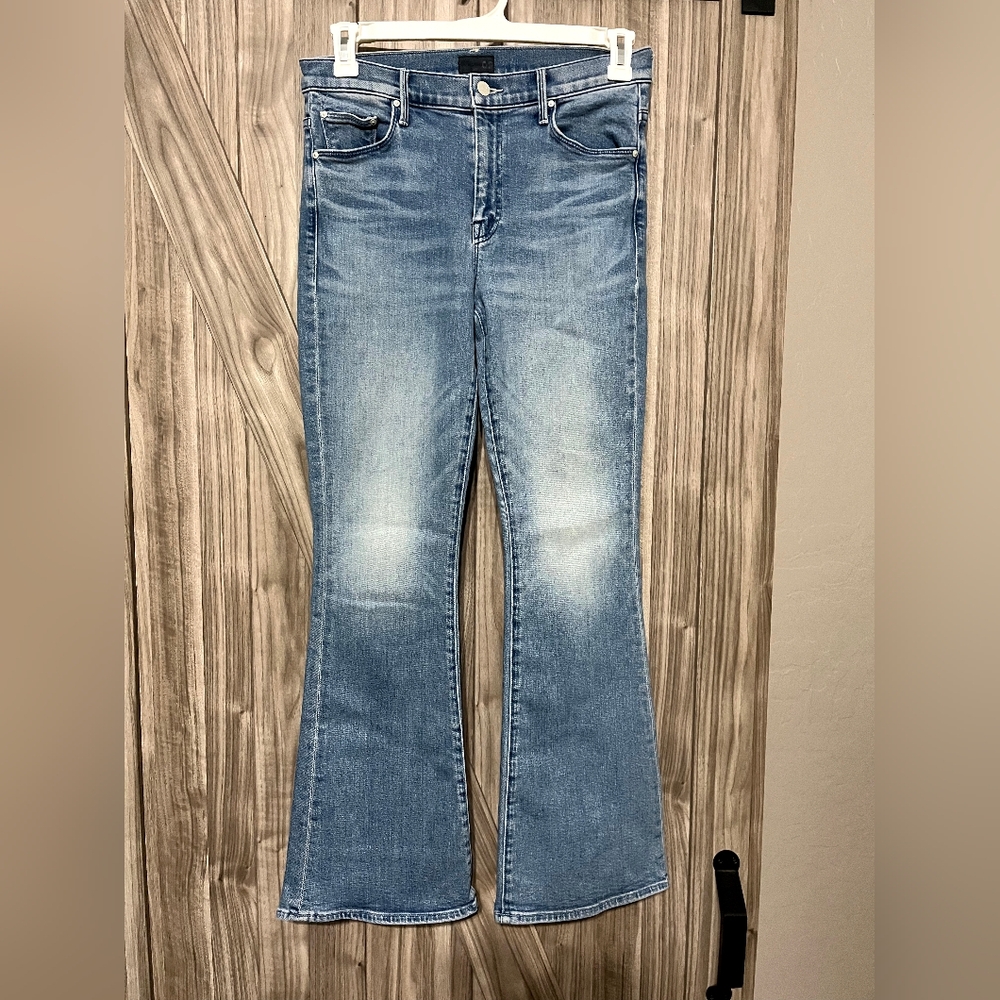 MOTHER "The Weekender" Highrise Flare Jeans